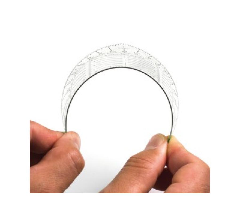 Geodriehoek 16 cm Aristo 1550 super flexibel onbreekbaar - Per stuk
