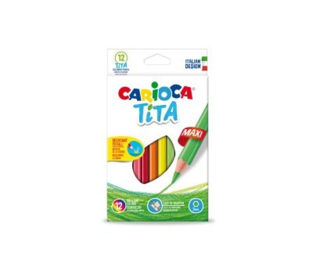 Kleurpotloden Carioca Jumbo Maxi etui/12 - Per pak