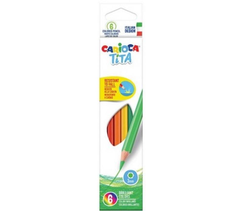 Kleurpotloden Carioca Tita etui/6 - Per pak