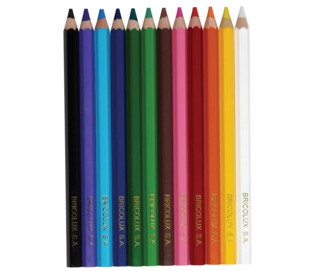 Kleurpotloden economy Jumbo etui/12 - Per pak