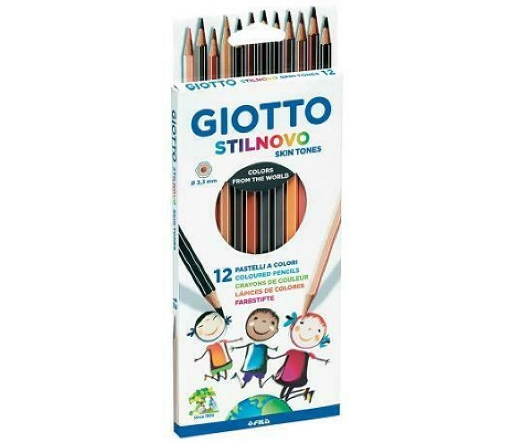 Kleurpotloden Giotto Stilnovo verschillende huidskleuren etui/12 - Per pak