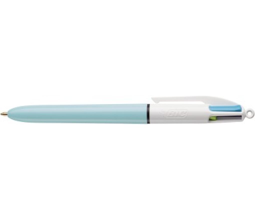 Kogelpen Bic 4 kleuren fashion 1,0 mm medium - Per stuk