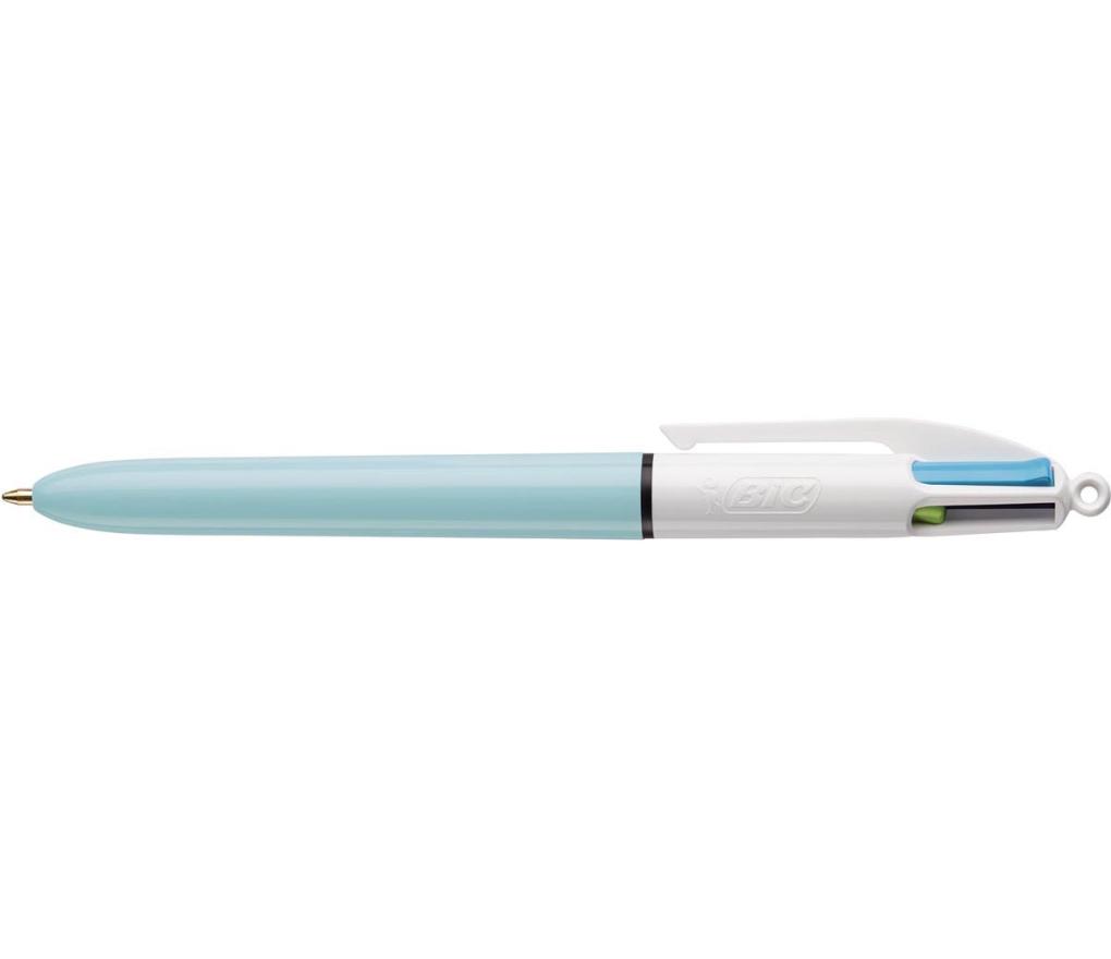 Kogelpen Bic 4 kleuren fashion 1,0 mm medium - Per stuk