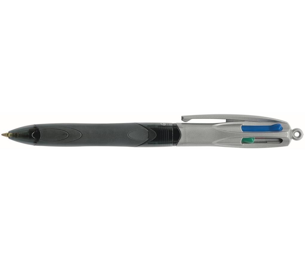 Kogelpen Bic 4 kleuren Grip Pro 1,0 mm medium - Per stuk
