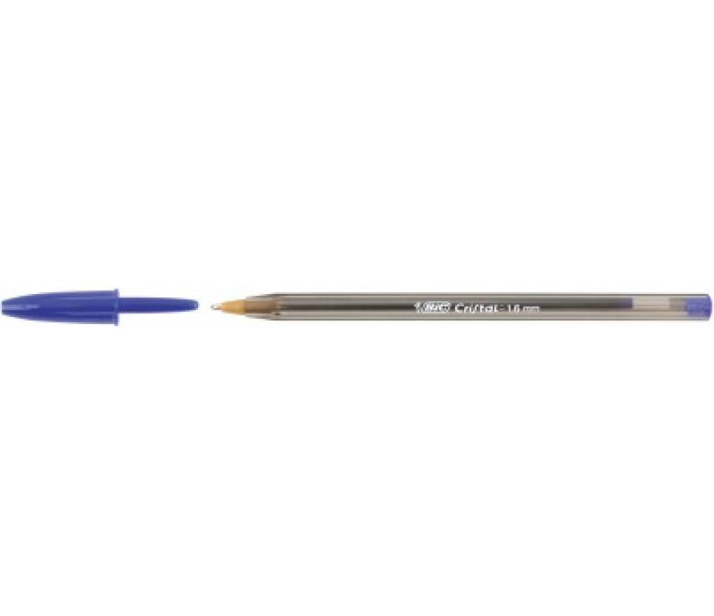 Kogelpen Bic Cristal 1,6 large blauw - Per stuk