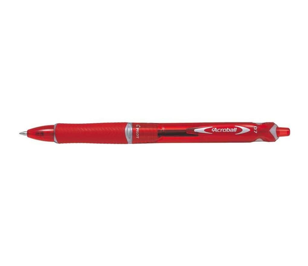 Kogelpen Pilot Acroball begreen 0,7 mm fijn rood - Per stuk