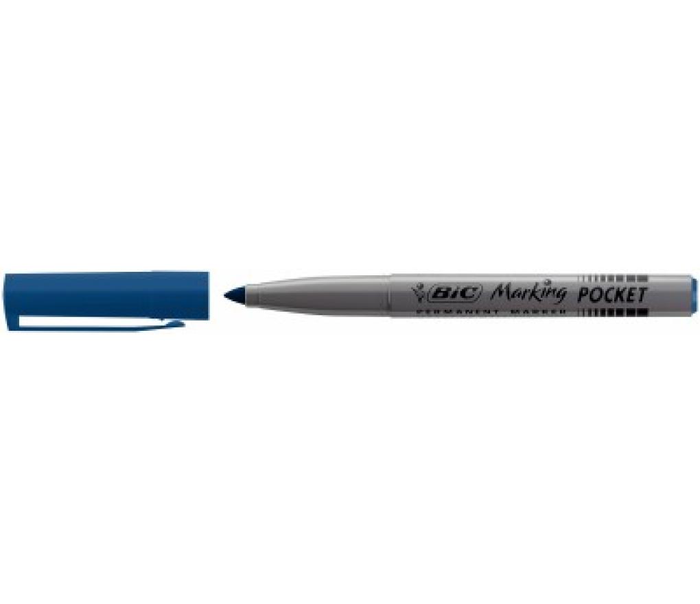 Permanent marker Bic ECOlutions 1445 ronde punt 1,1 mm blauw - Per stuk