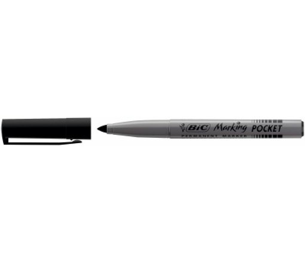 Permanent marker Bic ECOlutions 1445 ronde punt 1,1 mm zwart - Per stuk