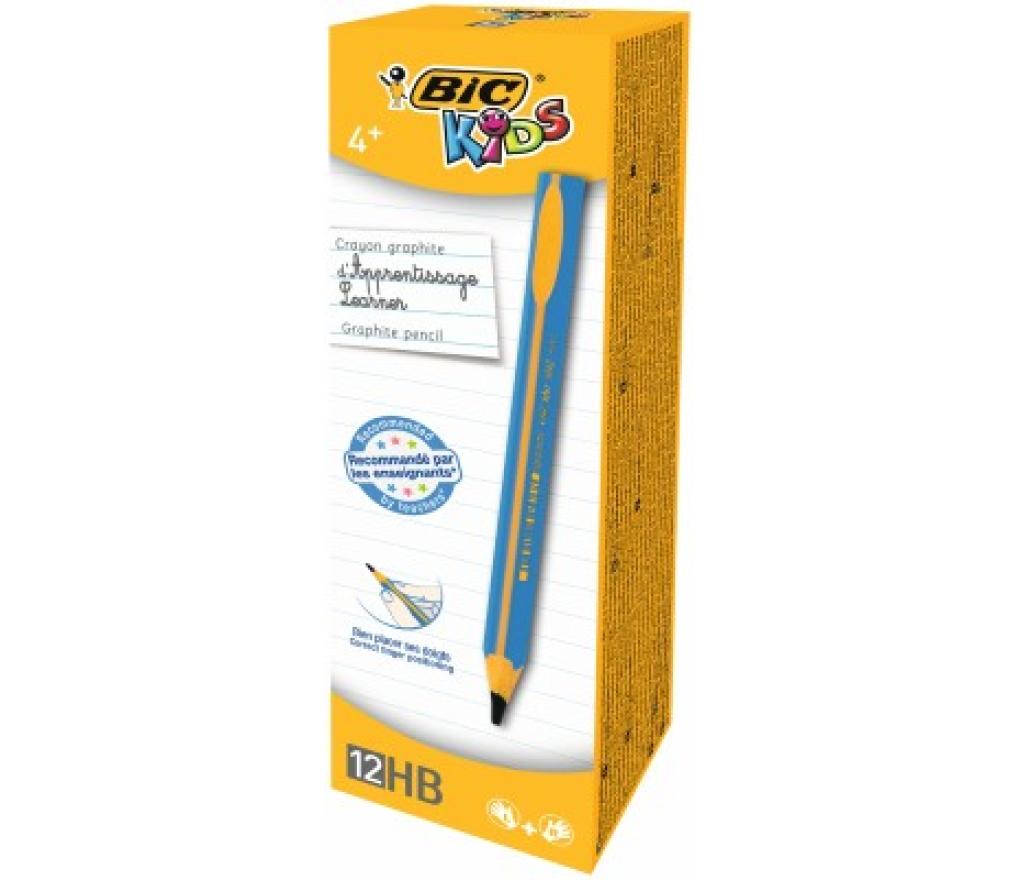 Potlood Bic Kids beginners Evolution grafiet triple HB blauw - Per stuk