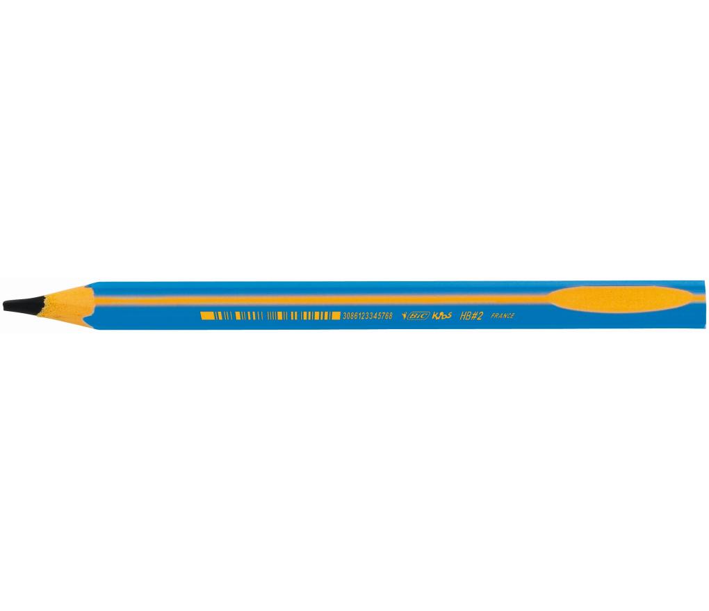 Potlood Bic Kids beginners Evolution grafiet triple HB blauw - Per stuk
