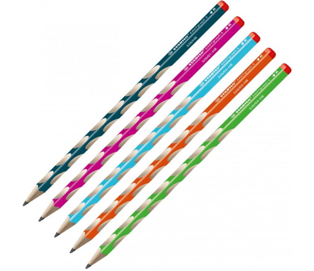 Potlood Stabilo Easygraph S HB rechtshandig lichtgroen - Per stuk