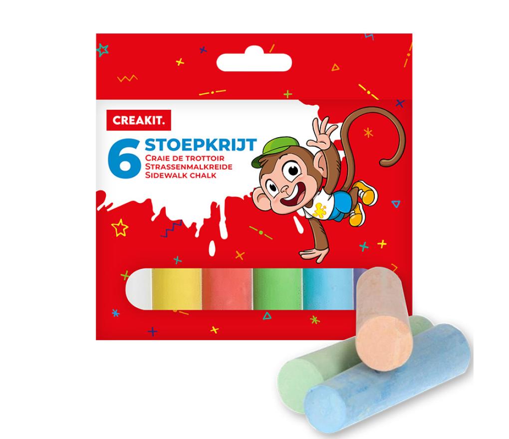 Stoepkrijt staven/6 - Per pak
