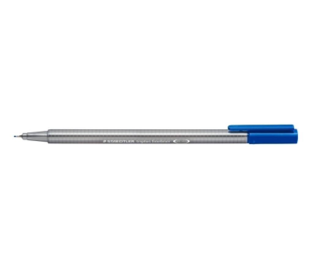 Viltstift Staedtler Triplus 334 blauw - Per stuk