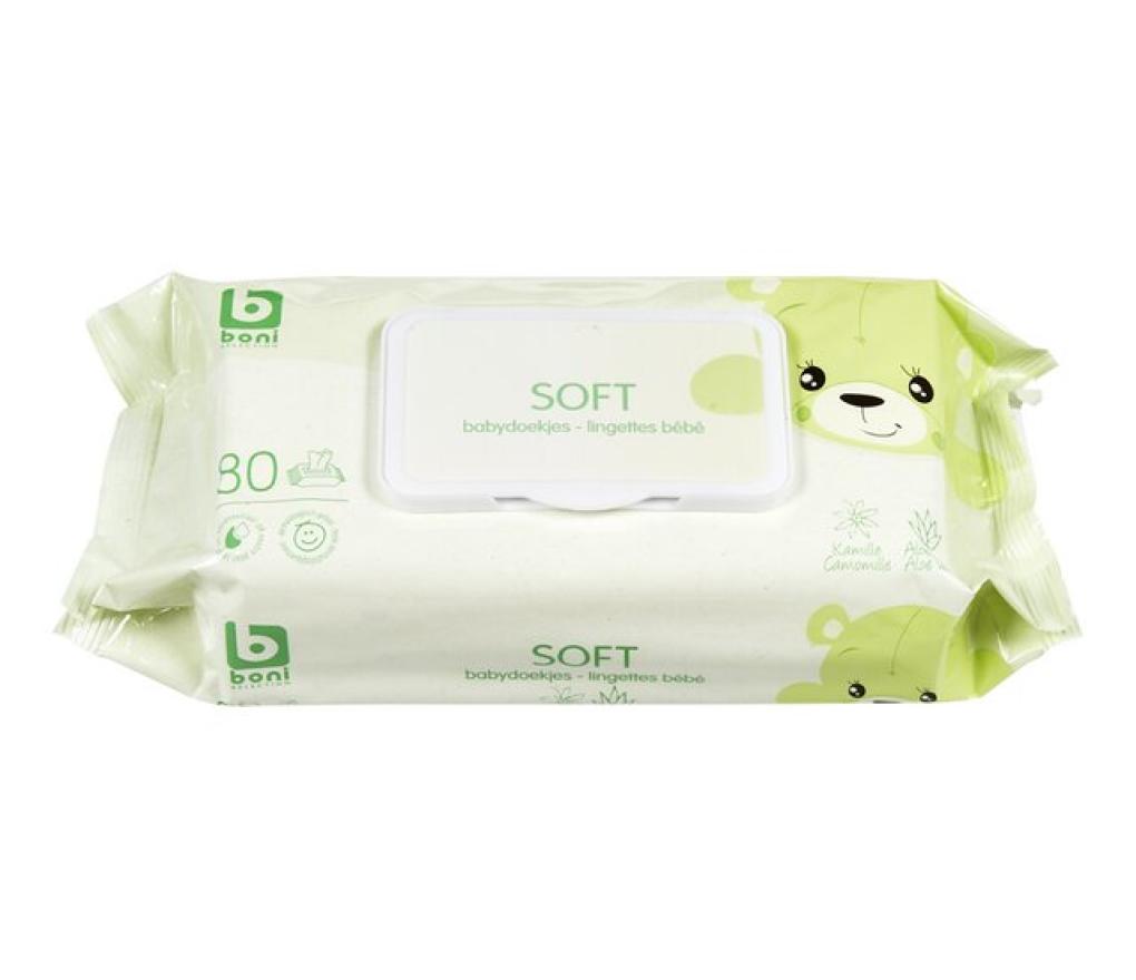 Hygiënedoekjes Boni vochtige doekjes pak/80 - Per pak