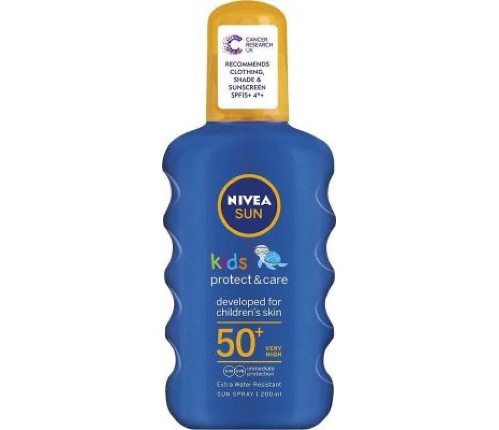 Zonnemelk spray Nivea Kids SPF50+ 200 ml - Per stuk