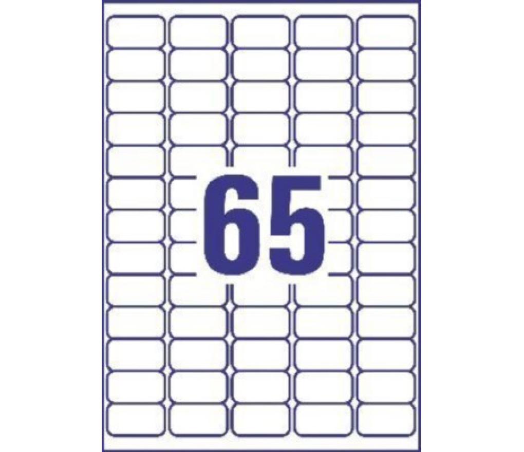 Etiket LCI 38,1 x 21,2 mm A655IL wit doos/6500 - Per stuk