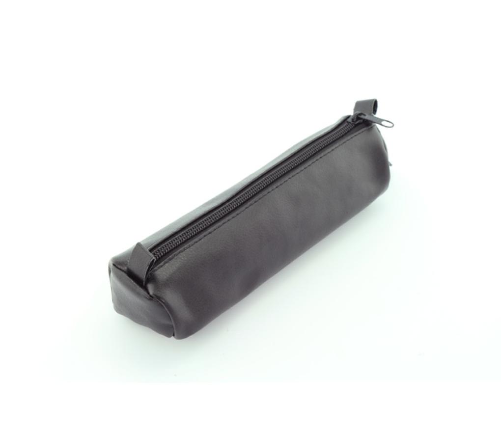 Pennenzak Alassio leder 21 x 6 cm zwart - Per stuk