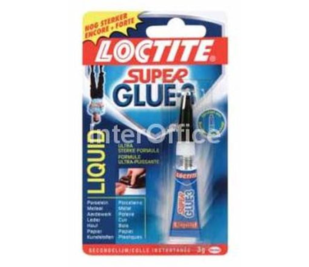 Lijm Loctite secondenlijm super glue plus 3 g - Per stuk