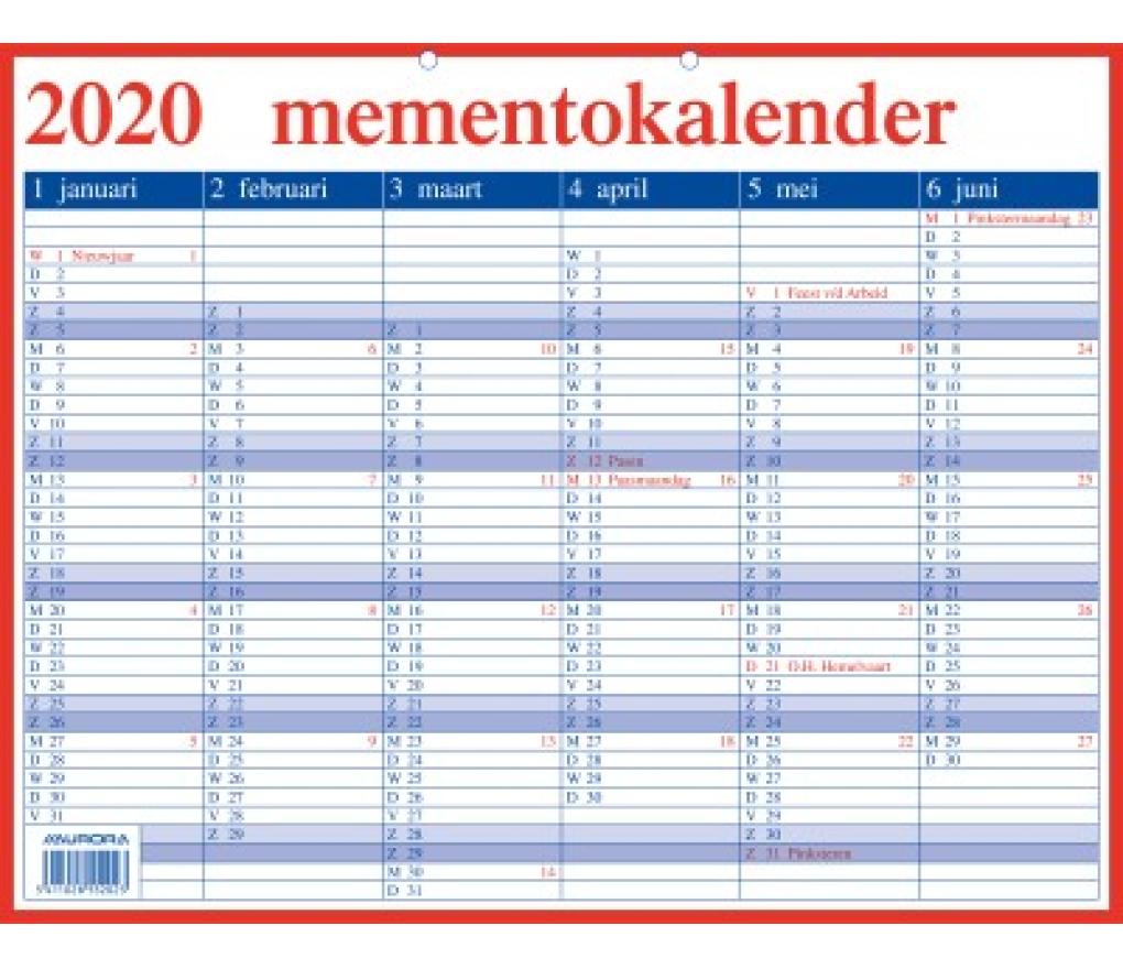 Kalender memento 330 x 420 mm NL 2027 - Per stuk