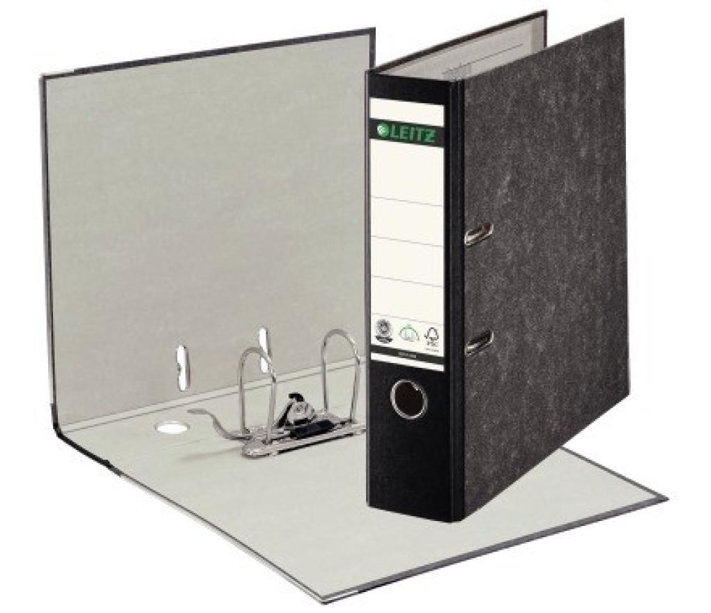 Klasseur A4 Leitz 1080 gewolkt 8 cm zwart - Per stuk