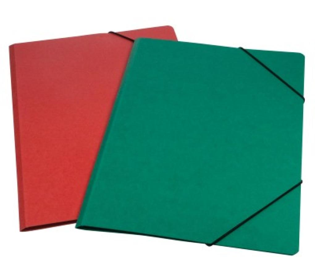 Tekeningmap 235 x 310 mm karton lyon met elastiek geassorteerd - Per stuk