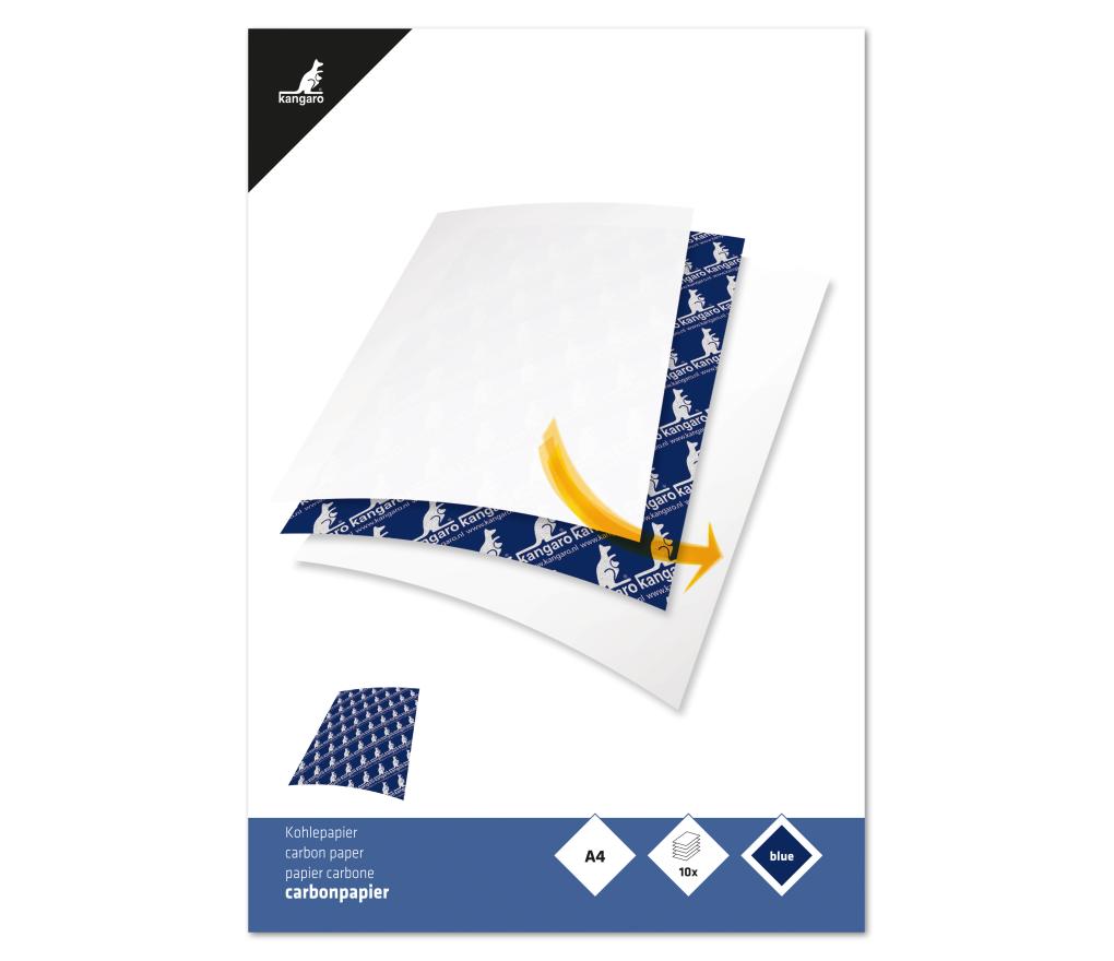Carbon handschrift blauw set/10 bladen - Per pak