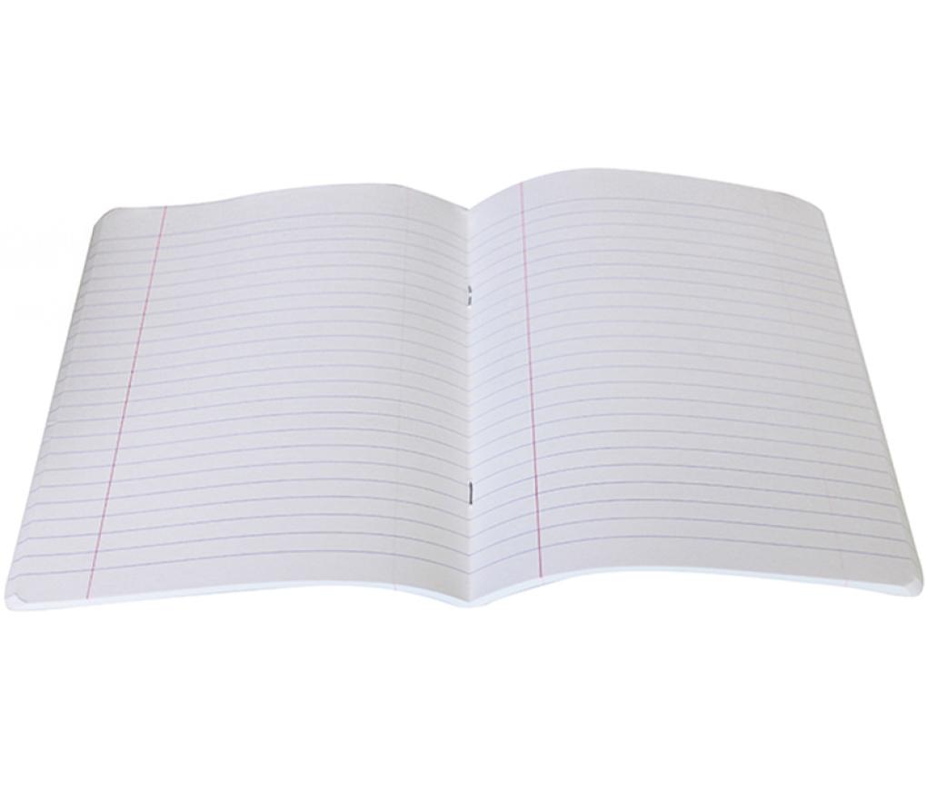 Kladschrift A5 165 x 210 mm houtvrij 100 blad gelijnd + marge - Per stuk