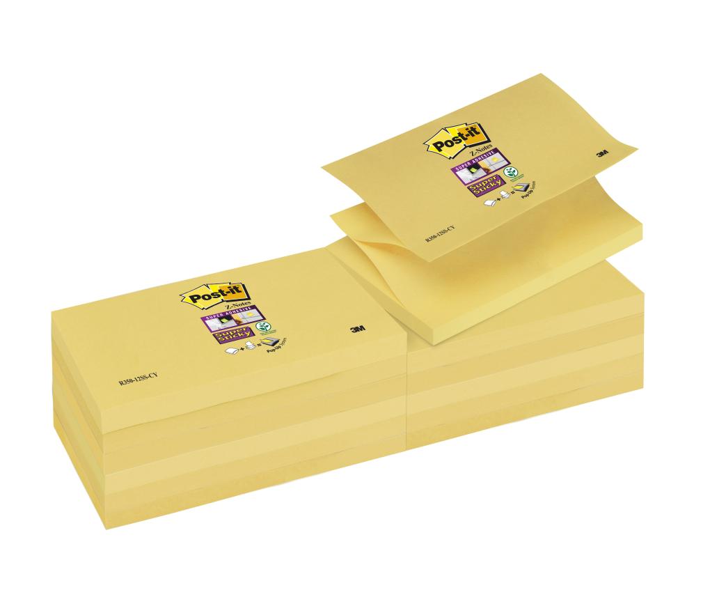 Post-it 3M Z-notes 76 mm x 127 mm geel - Per stuk