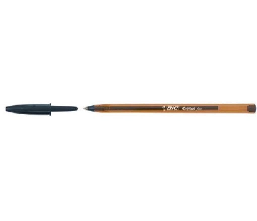 Kogelpen Bic Cristal fijn zwart - Per stuk
