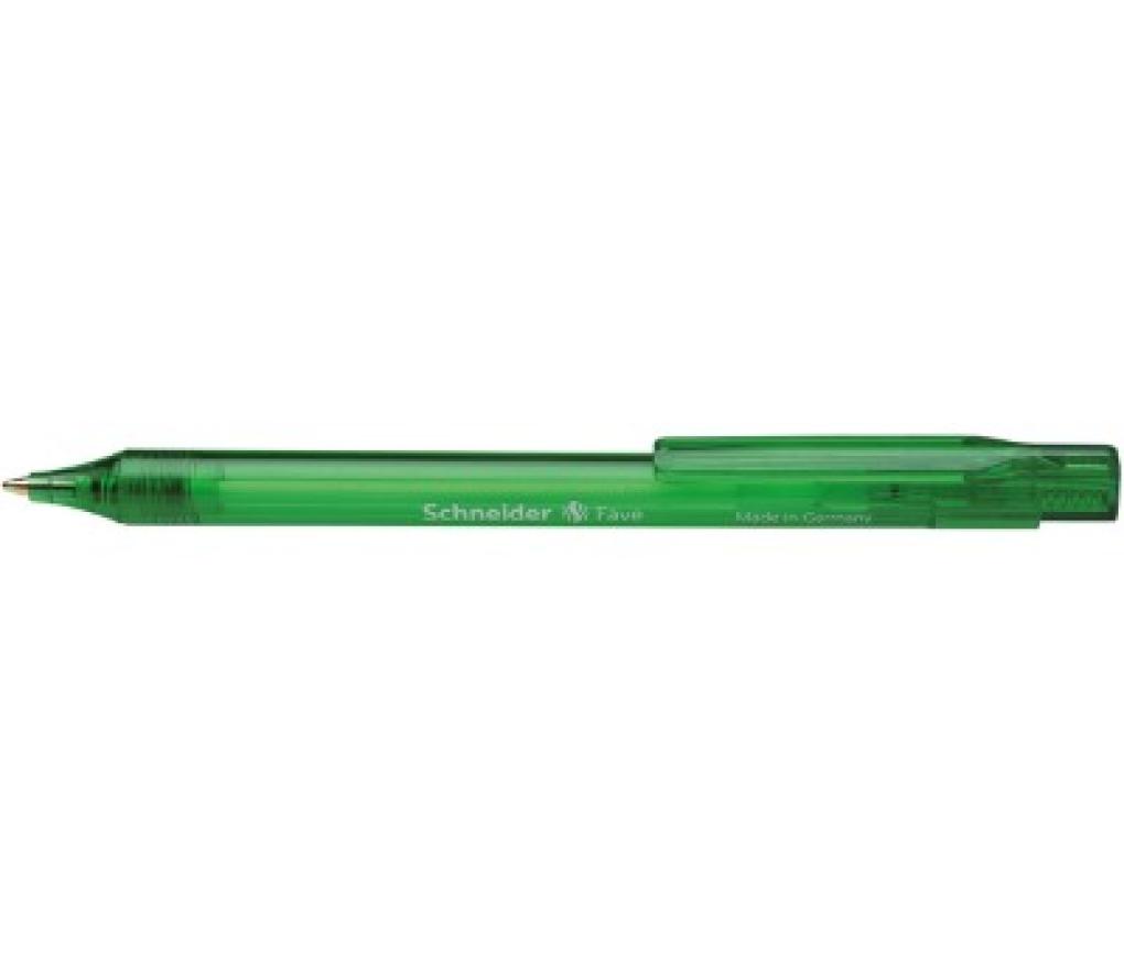 Kogelpen Schneider fave intrekbaar hervulbaar groen - Per stuk