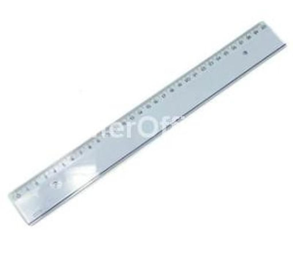 Lat 40 cm plastic neutraal - Per stuk