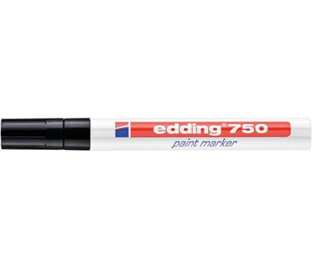 Paint marker Edding 750 2-4 mm zwart - Per stuk