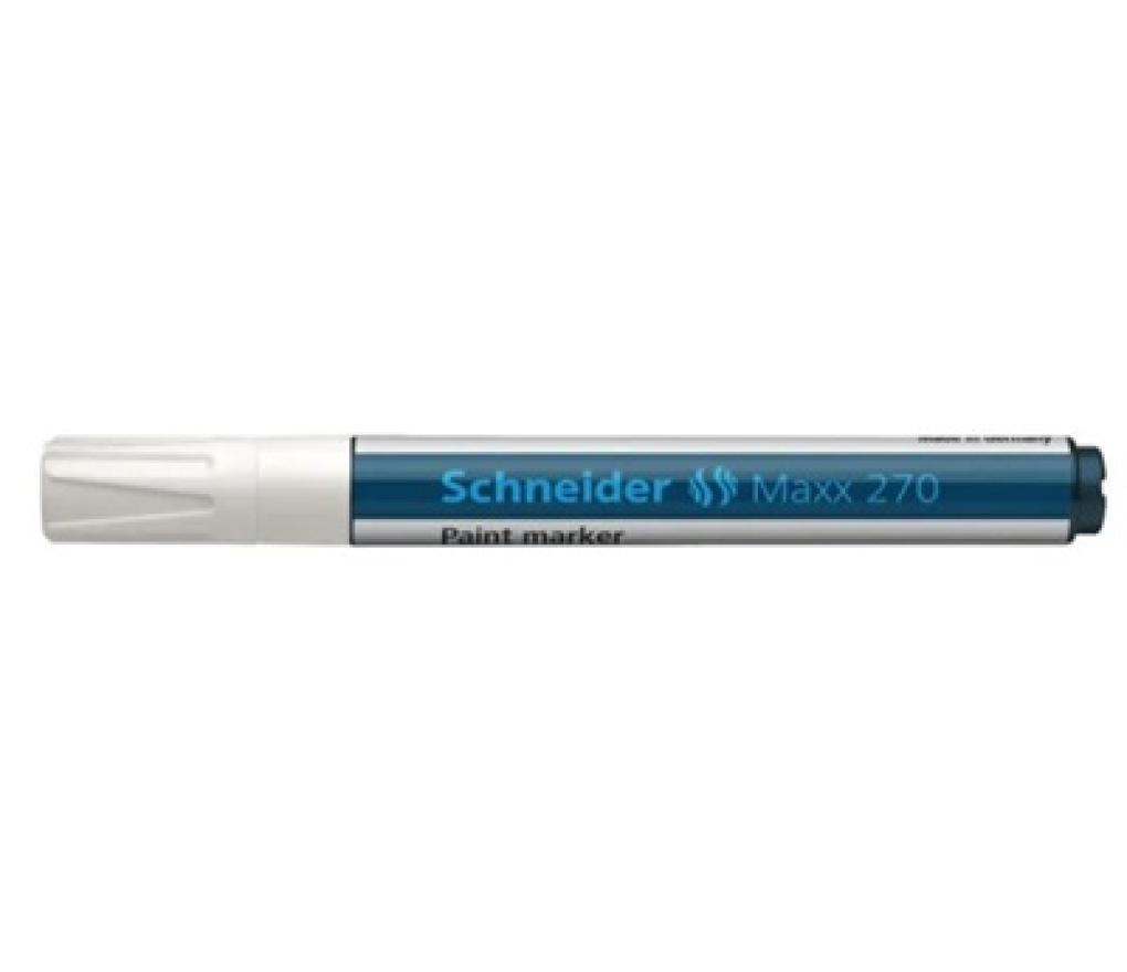 Paint marker Schneider 270 1-3 mm wit - Per stuk