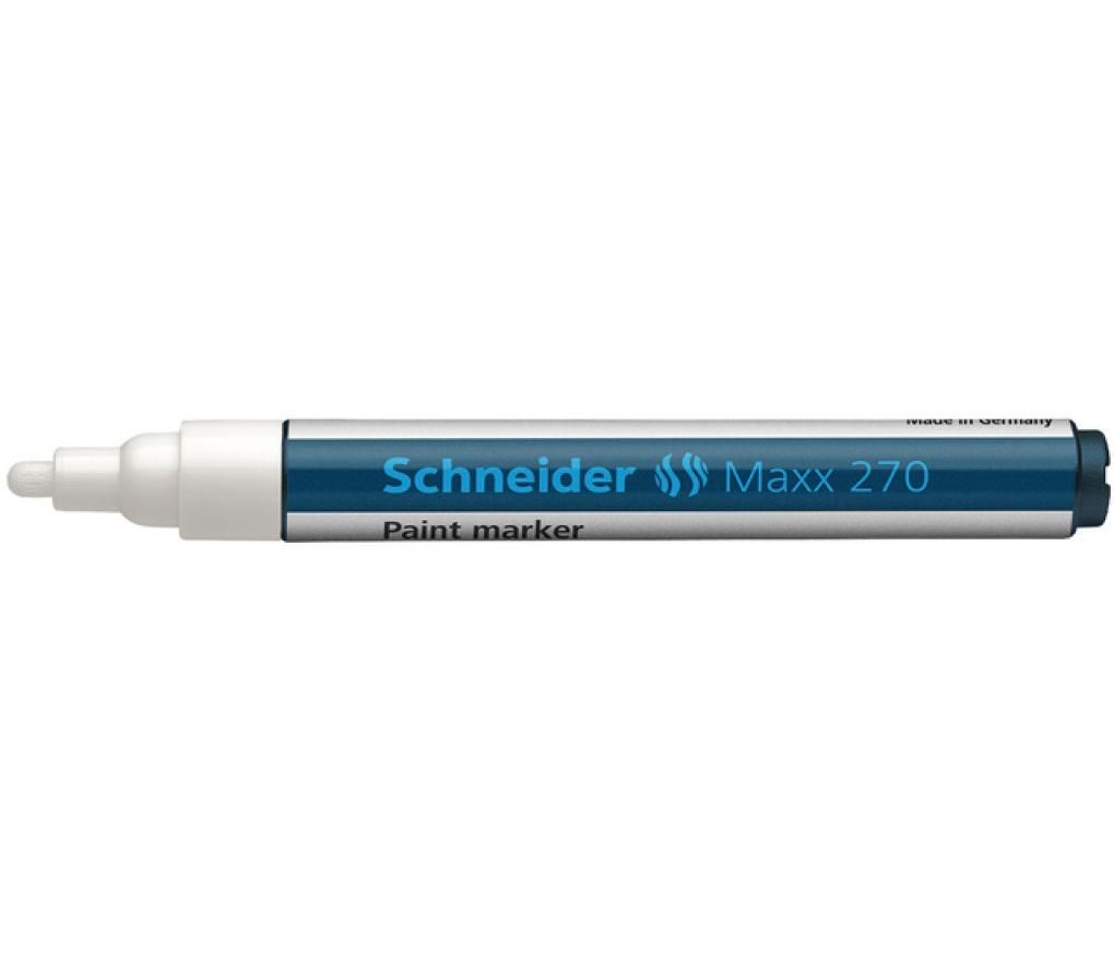 Paint marker Schneider 270 1-3 mm wit - Per stuk