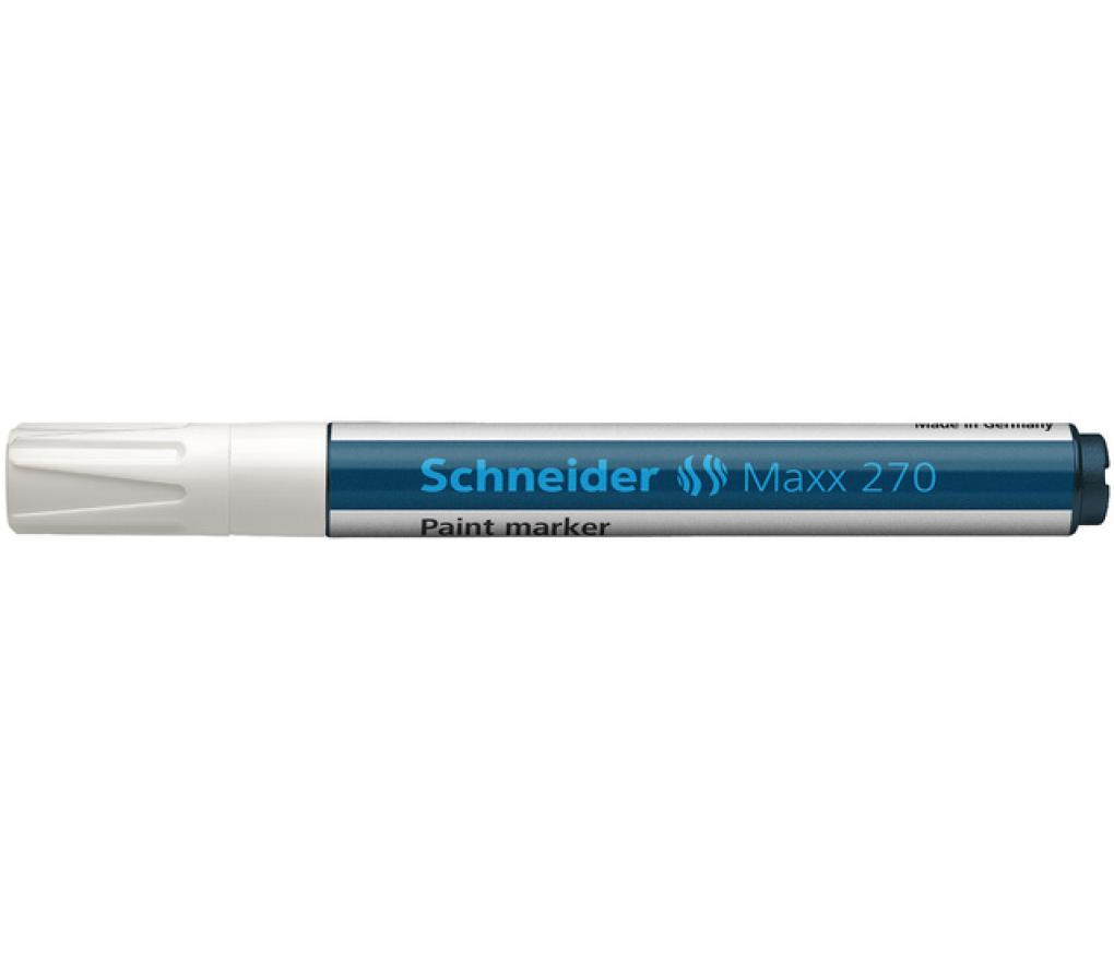 Paint marker Schneider 270 1-3 mm wit - Per stuk