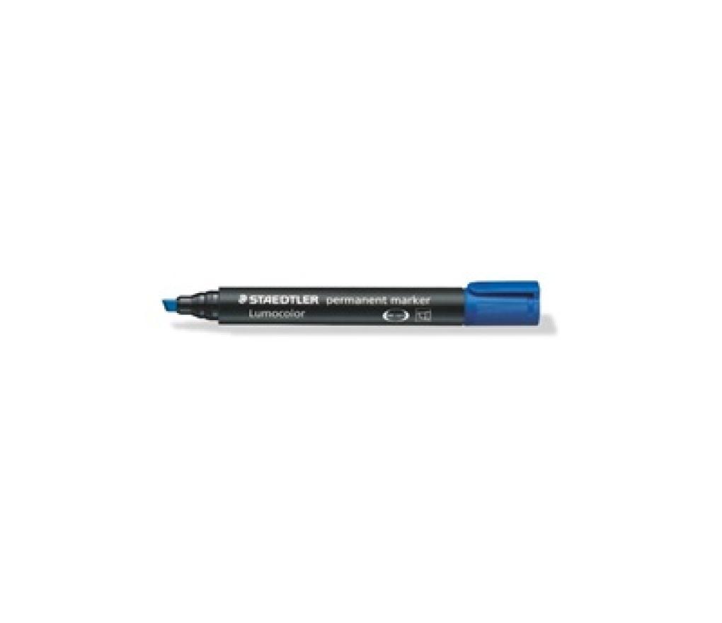Permanent marker Staedtler 350 - 3 schuine punt 2 - 5 mm blauw - Per stuk