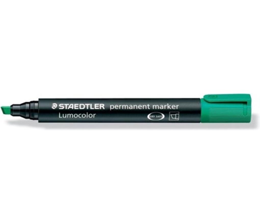 Permanent marker Staedtler 350 - 5 schuine punt 2 - 5 mm groen - Per stuk