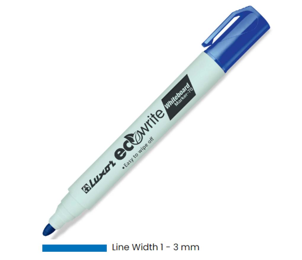 Whiteboardstift economy blauw ronde punt - Per stuk