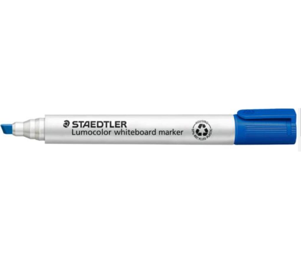 Whiteboardstift Staedtler 351B schuine punt blauw - Per stuk