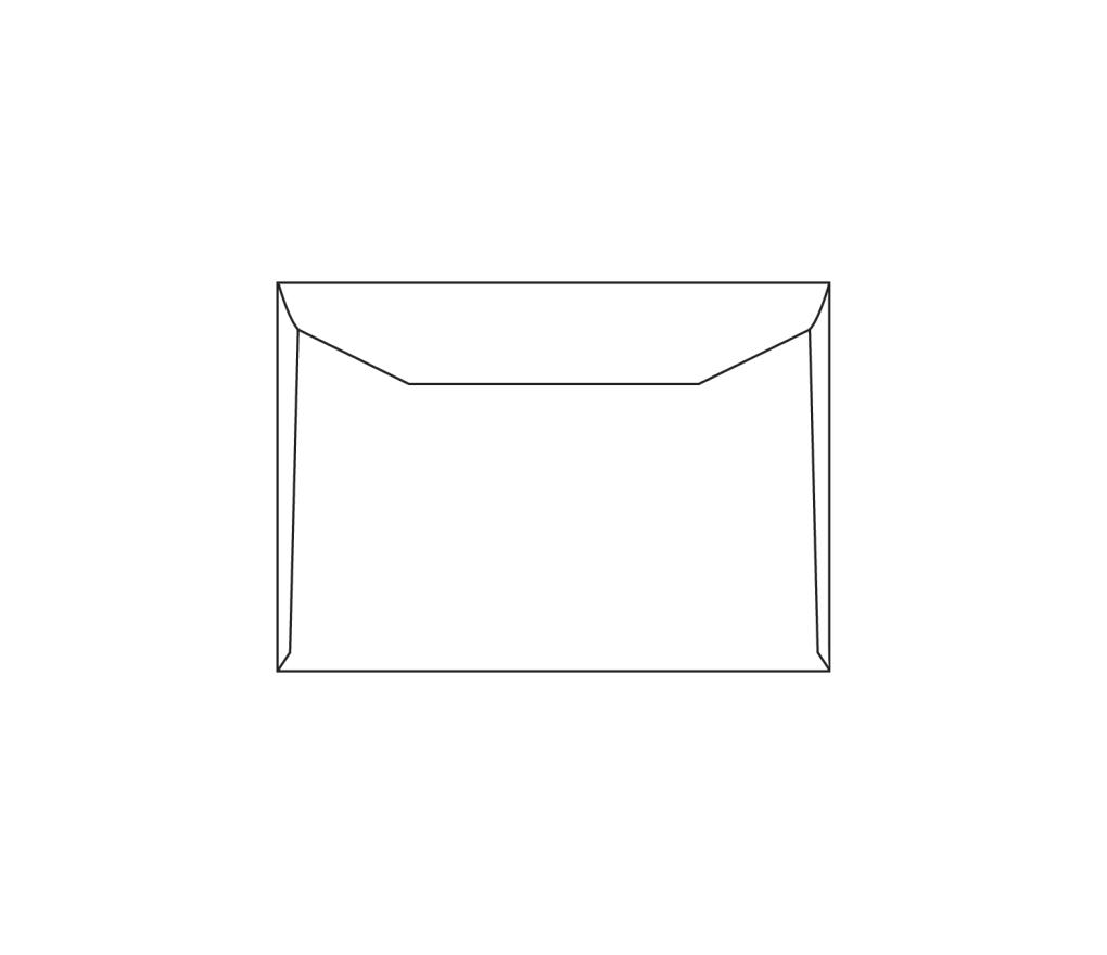 Omslag Din C6 114 x 162 mm 80 g zonder venster gegomd doos/1000 - Per pak
