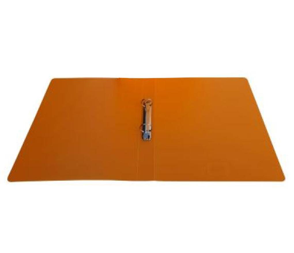 Ringmap A4 2 ringen rug 35 mm PP transparant oranje - Per stuk
