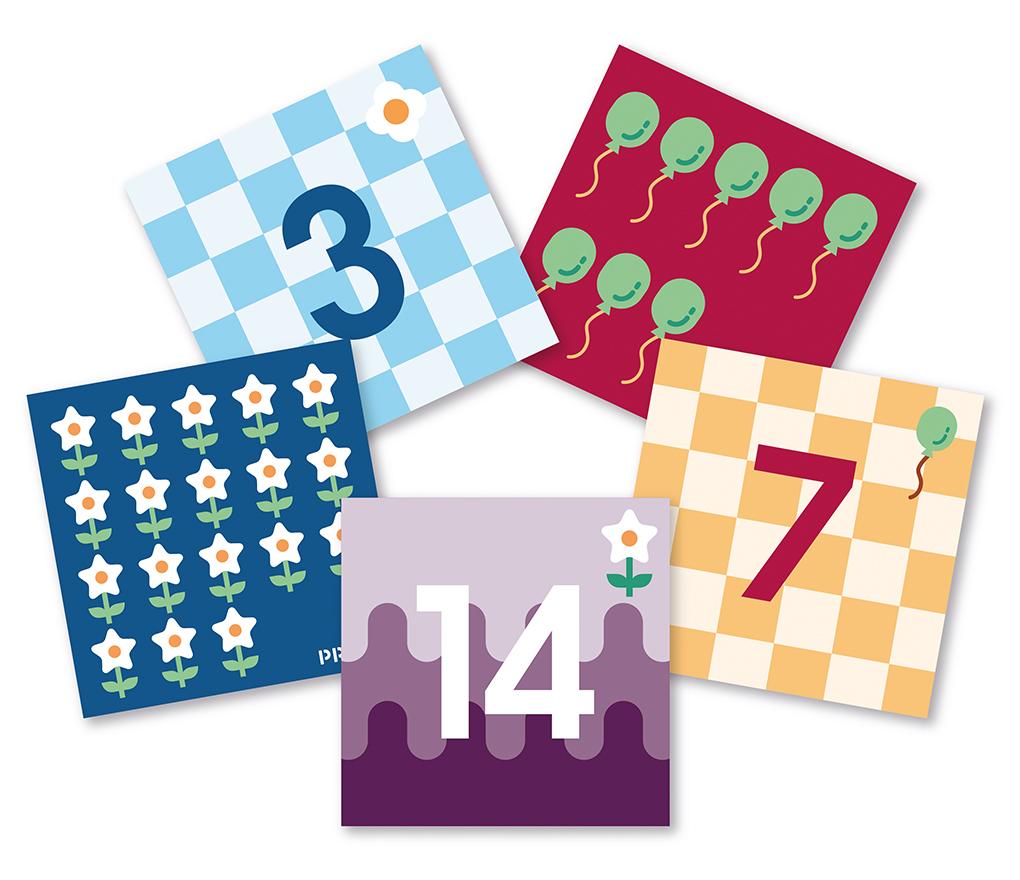 Kaarten - Cubetto themakaarten cijfers - per set